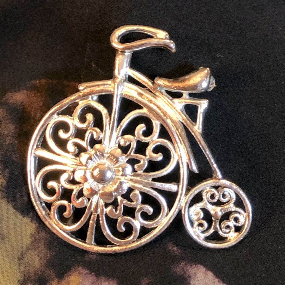 Danecraft figural vintage bicycle pin
